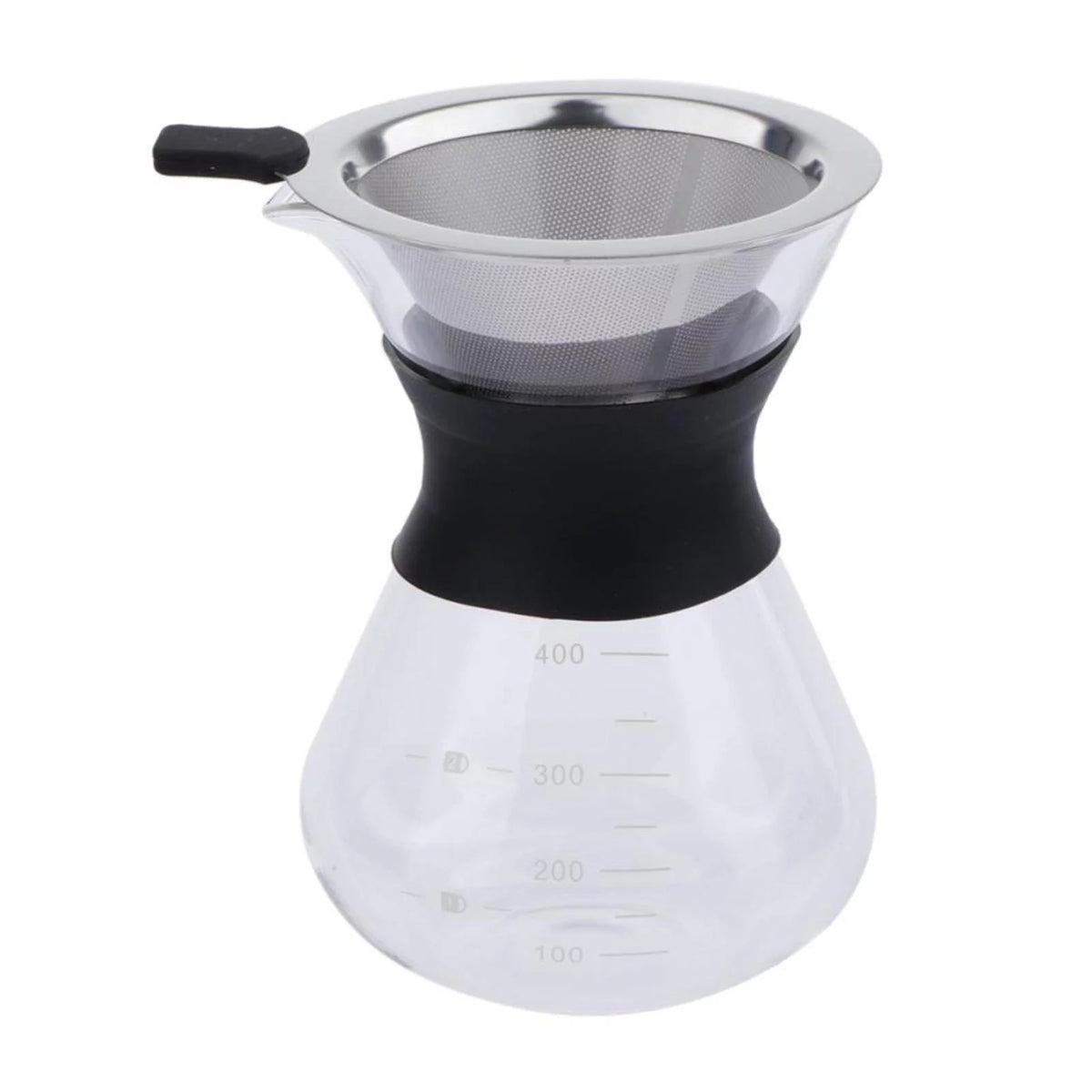 Glass Coffee Pot Coffee Brewer with Stainless Steel Filter, 14 Ounce M108837