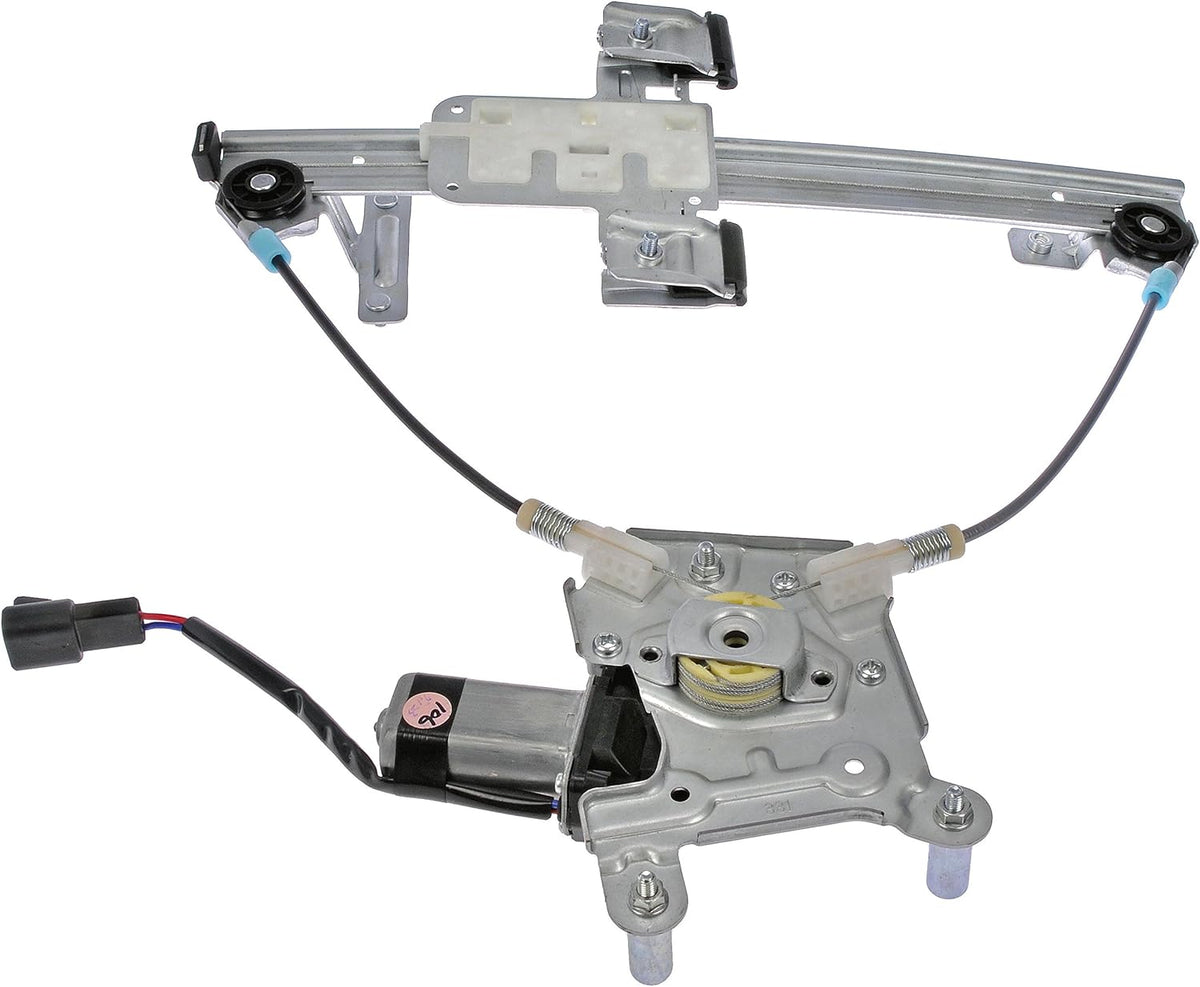 Rear Passenger Side Power Window Motor and Regulator Assembly, Black Pack of 2 I237605