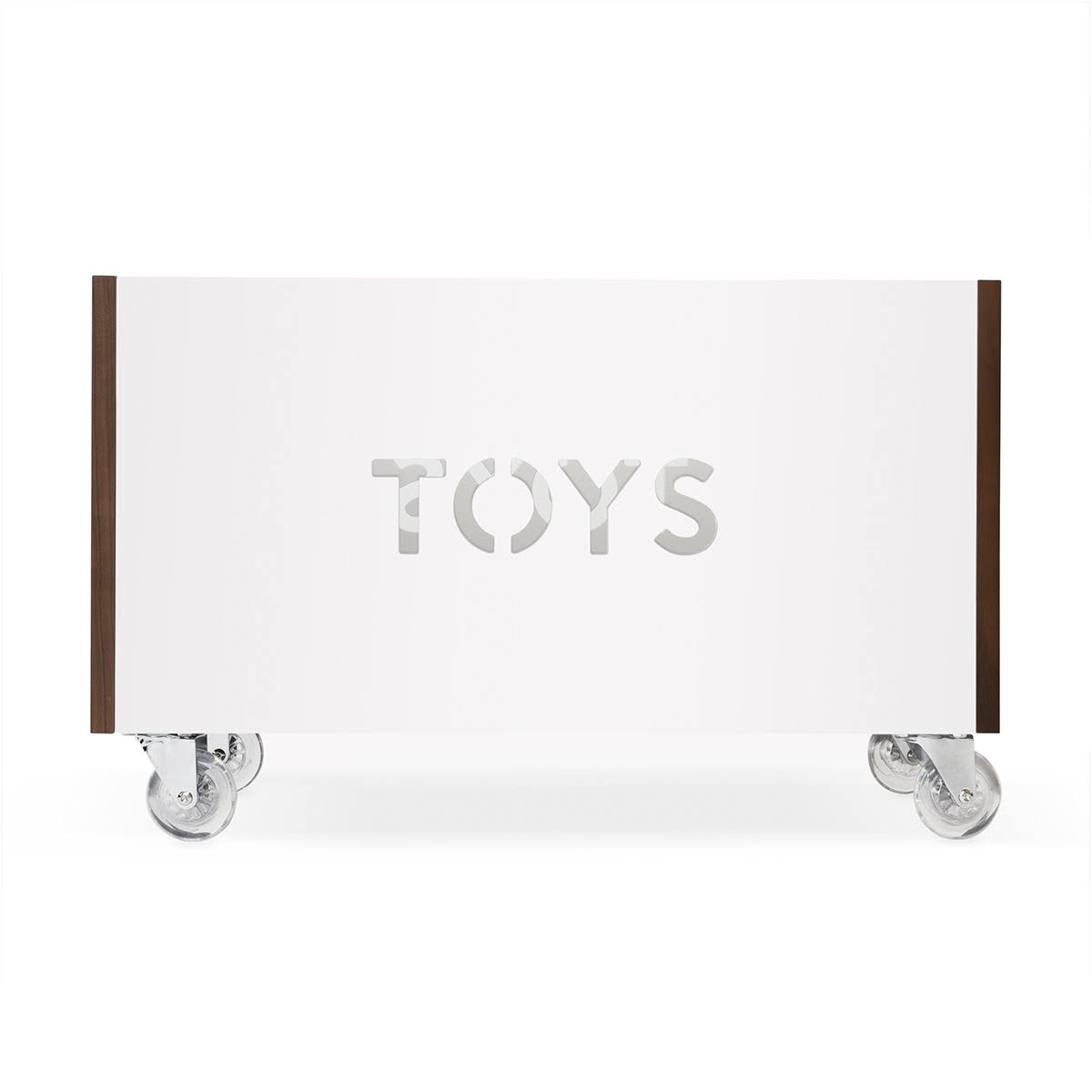 Walnut Pink Toy Box Chest on Casters U624