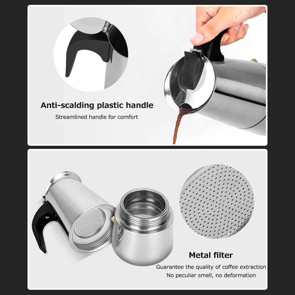 Electric Stainless Steel Coffee Maker U4640