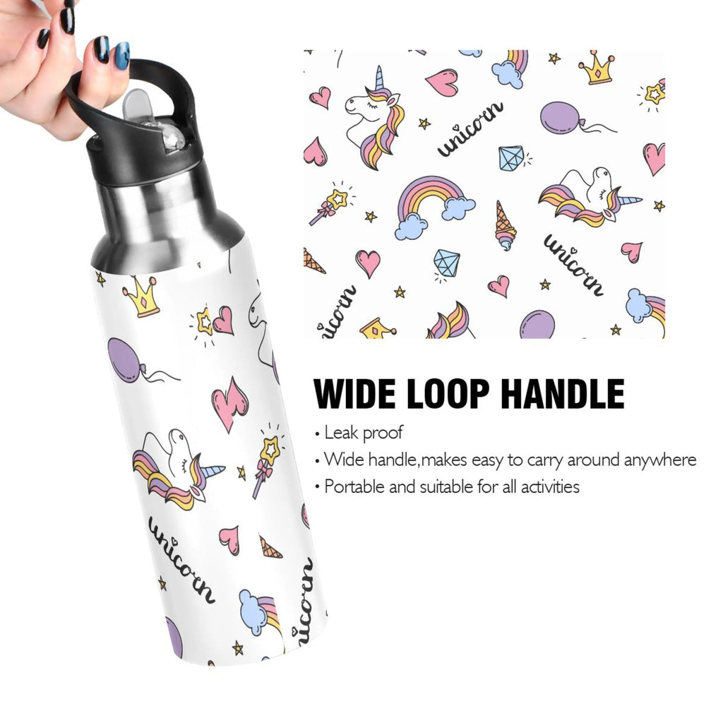 Stainless Steel Insulated Water Bottle with Straw Lid X312