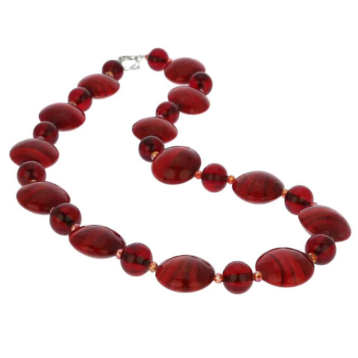 Ruby Red Murano Glass Necklace X5107