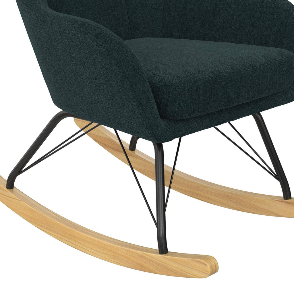 Blue Wingback Rocker S51220