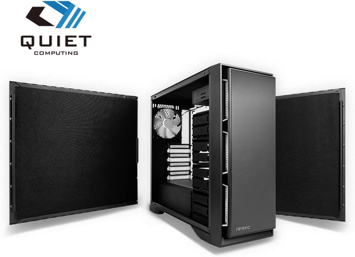 Mid-Tower PC Computer Case with Sound Dampening Panels C1498