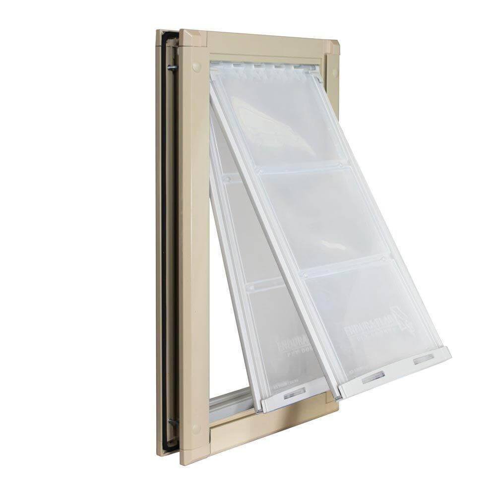 Tan Medium Single Flap Pet Door P99214