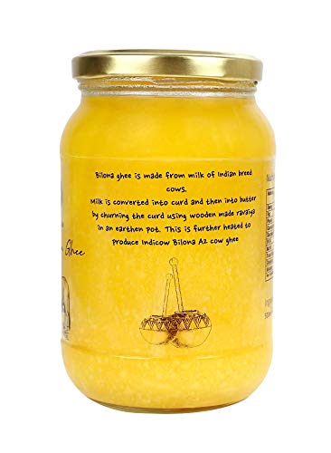 A2 Cow Ghee Clarified Butter 1000ml 33.8oz Grass Fed Non-GMO F83559