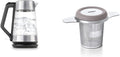 Cordless Glass Electric Kettle (1.75 L) and Tea Infuser Basket (6 oz.) X519