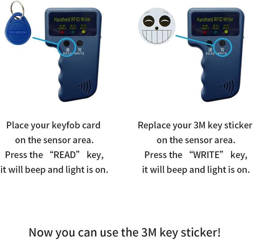 RFID 125KHz Card Reader Writer with EM4100 Chip Card, Key-fob 5pcs, Blank Card 5pcs X99897