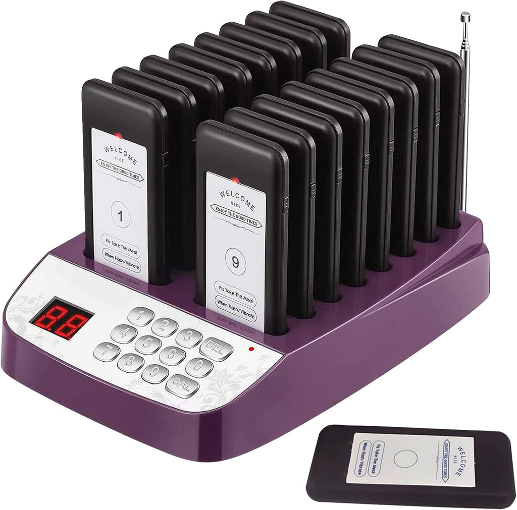 Wireless Restaurant Pager System with Vibration C39802