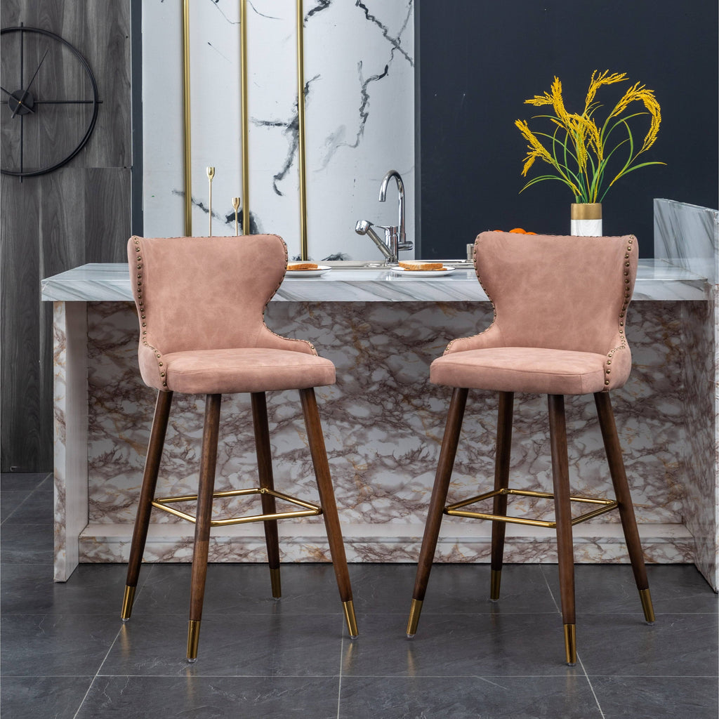 Pink Bar Stool, Set of 2 N6184