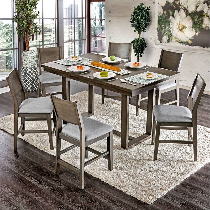 Gray Wood Counter Dining Table I213