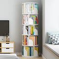 5 Tier Rotating Bookshelf White H66655