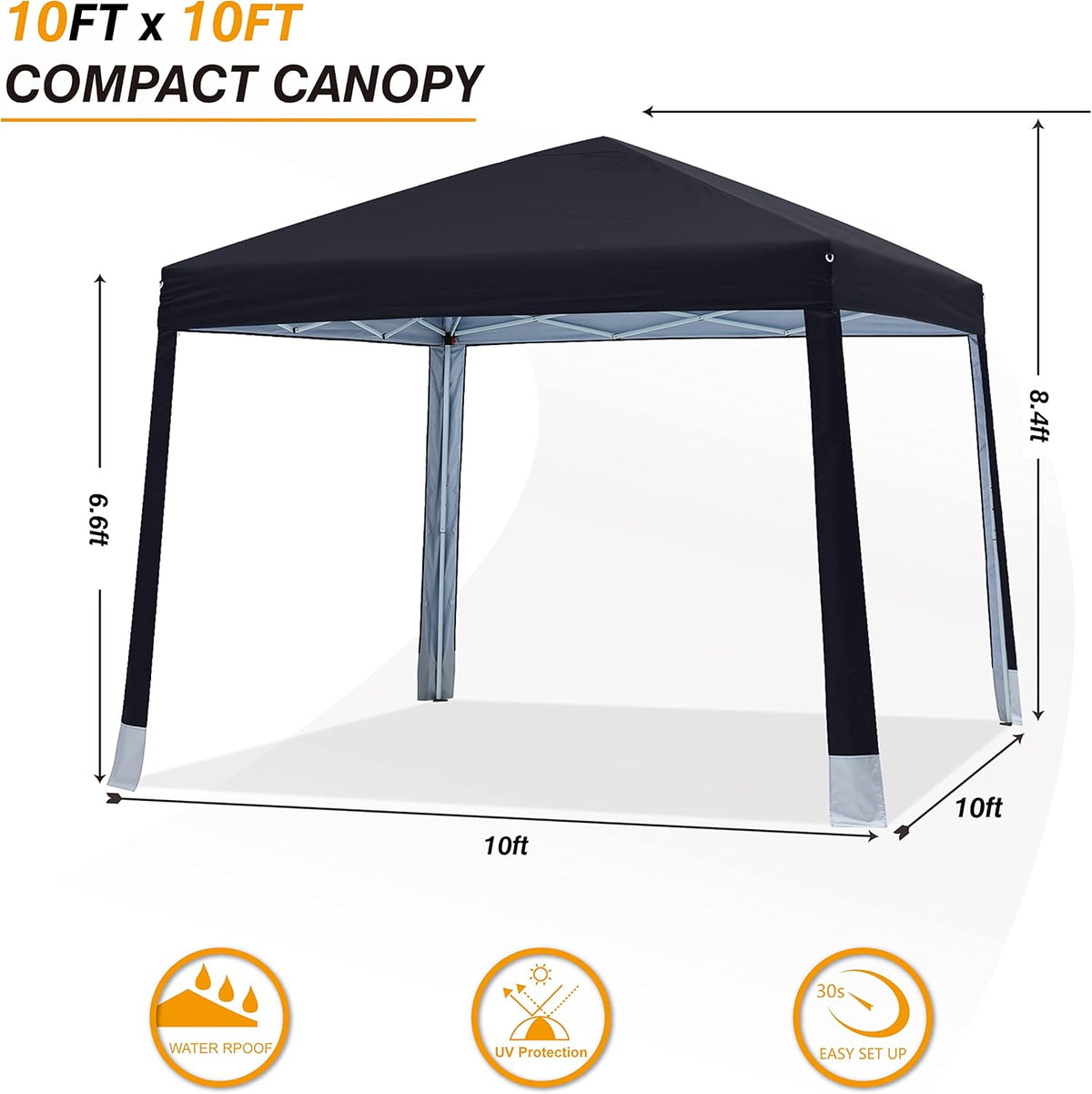 10x10Ft Pop-up Canopy Tent O4319