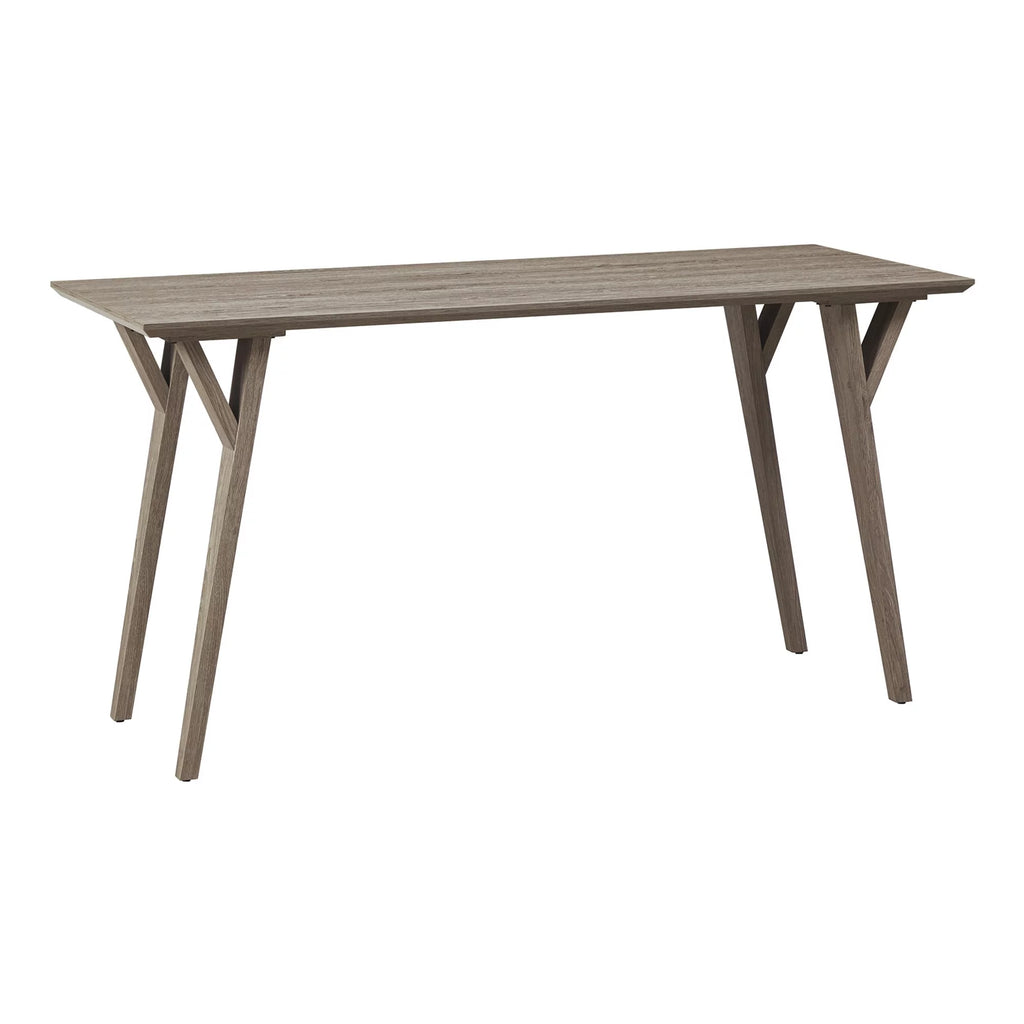 60"W Writing Desk, Light Oak E9385