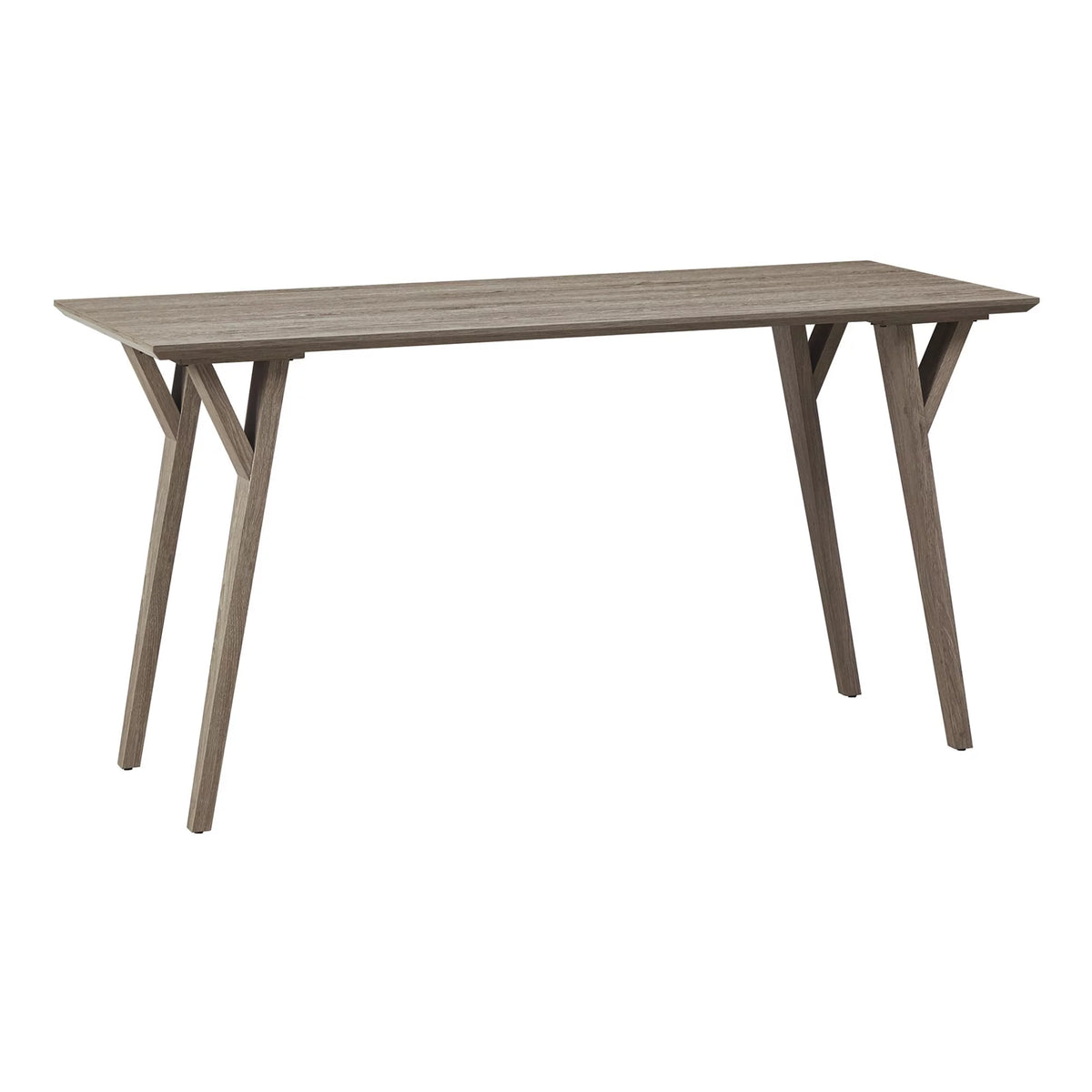 60"W Writing Desk, Light Oak E9385