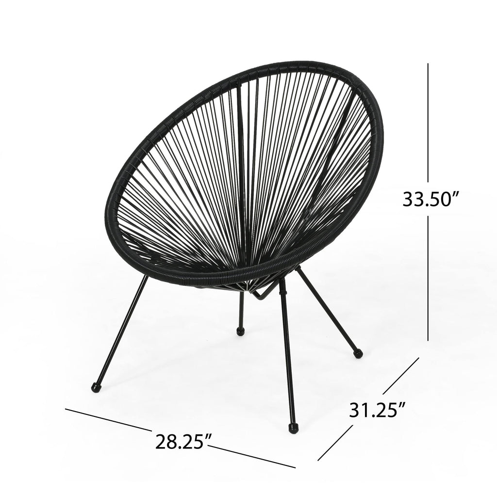 White String Weave Chair Set of 4 A8659