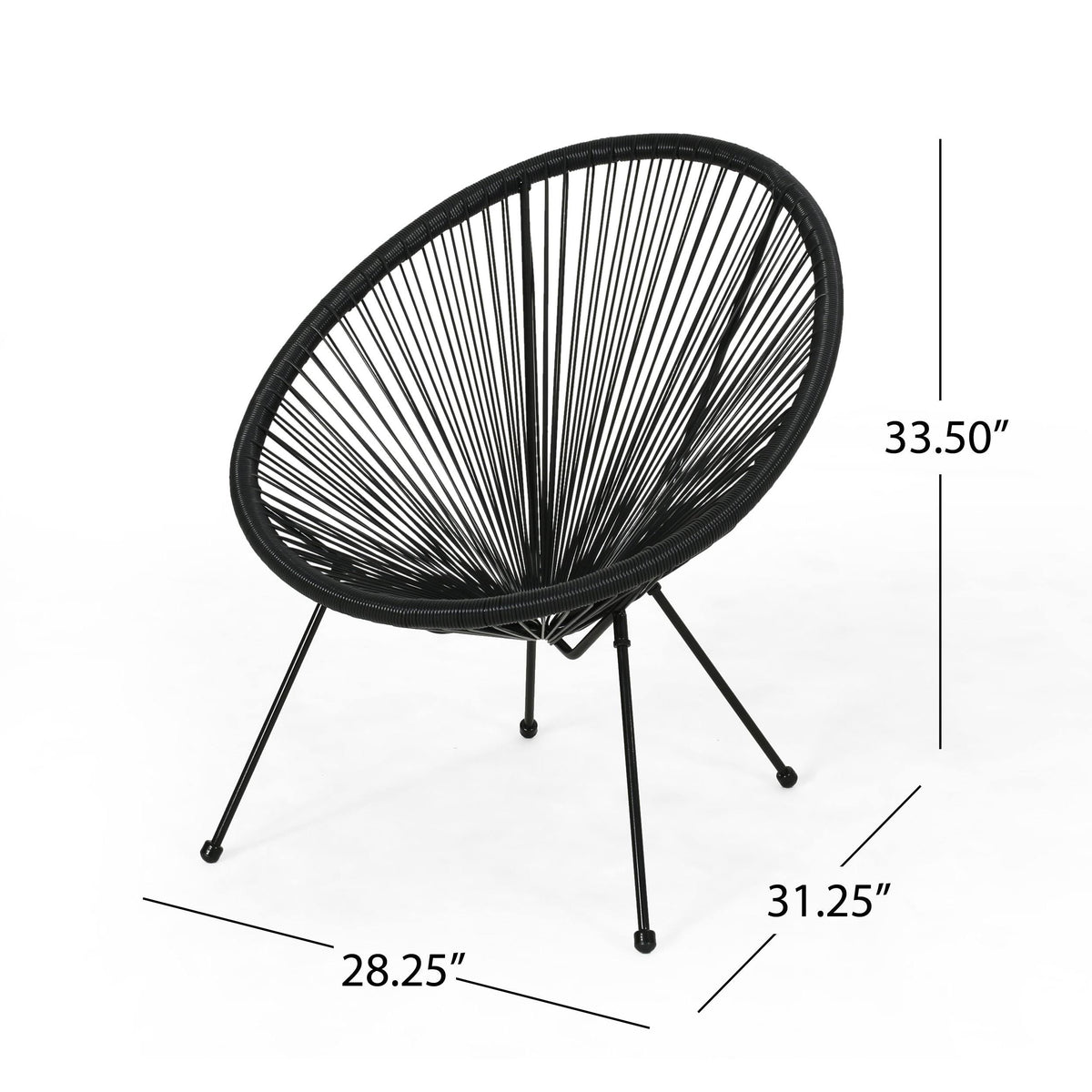 White String Weave Chair Set of 4 A8659