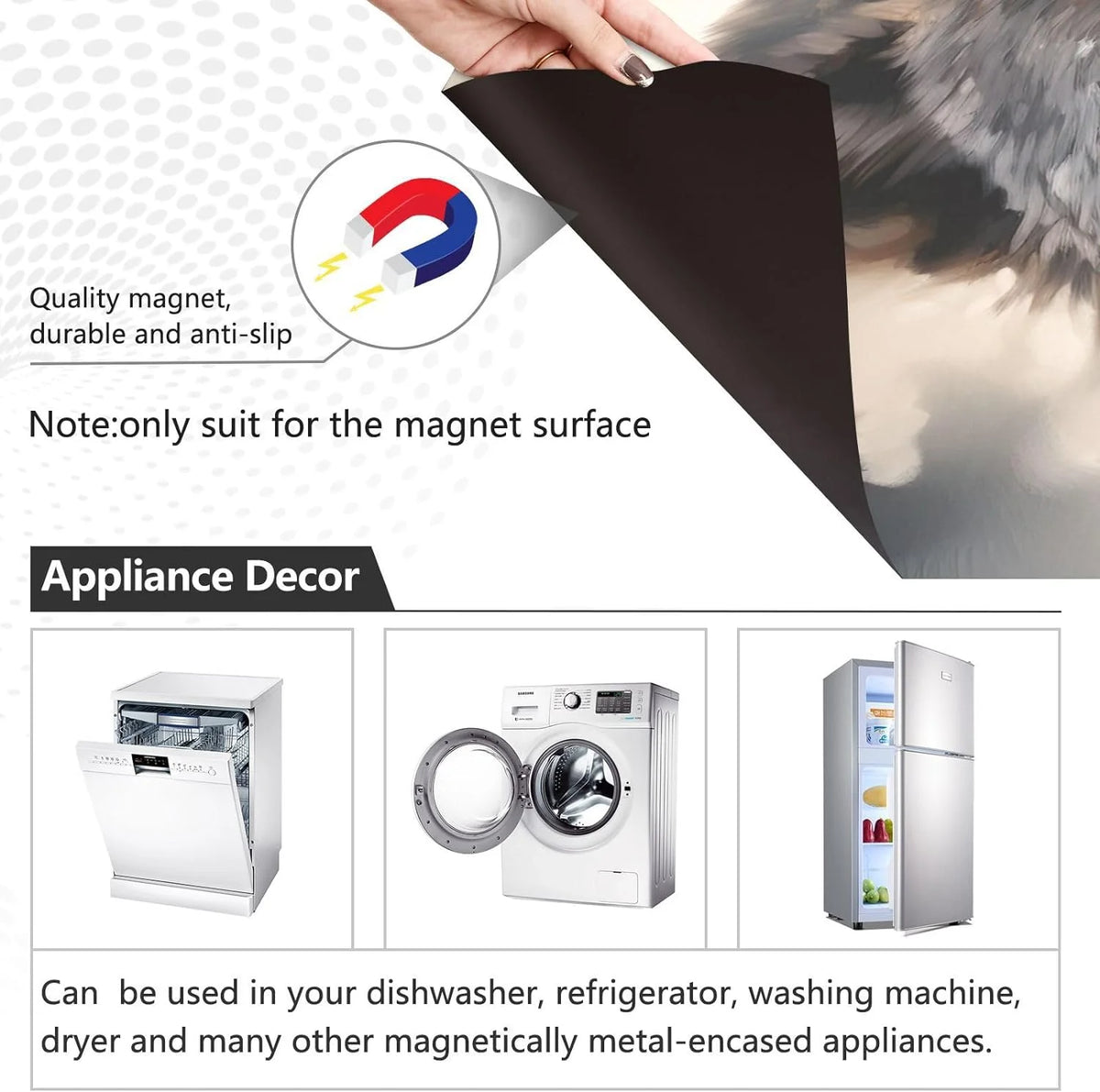 Magnetic Dishwasher Sticker 23in W x 26in H E18169