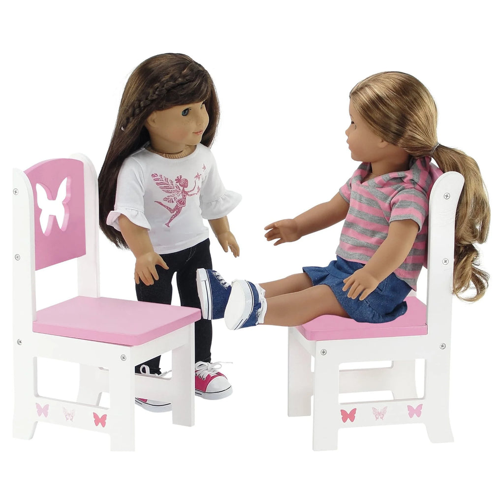 18 Inch Doll Table and 4 Chairs Kitchen Furniture Set P72462