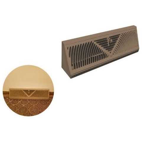 Steel Brown Baseboard Diffuser Supply P223