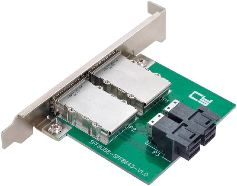 Mini SAS HD to Mini SAS Adapter with Low Profile Bracket I418514
