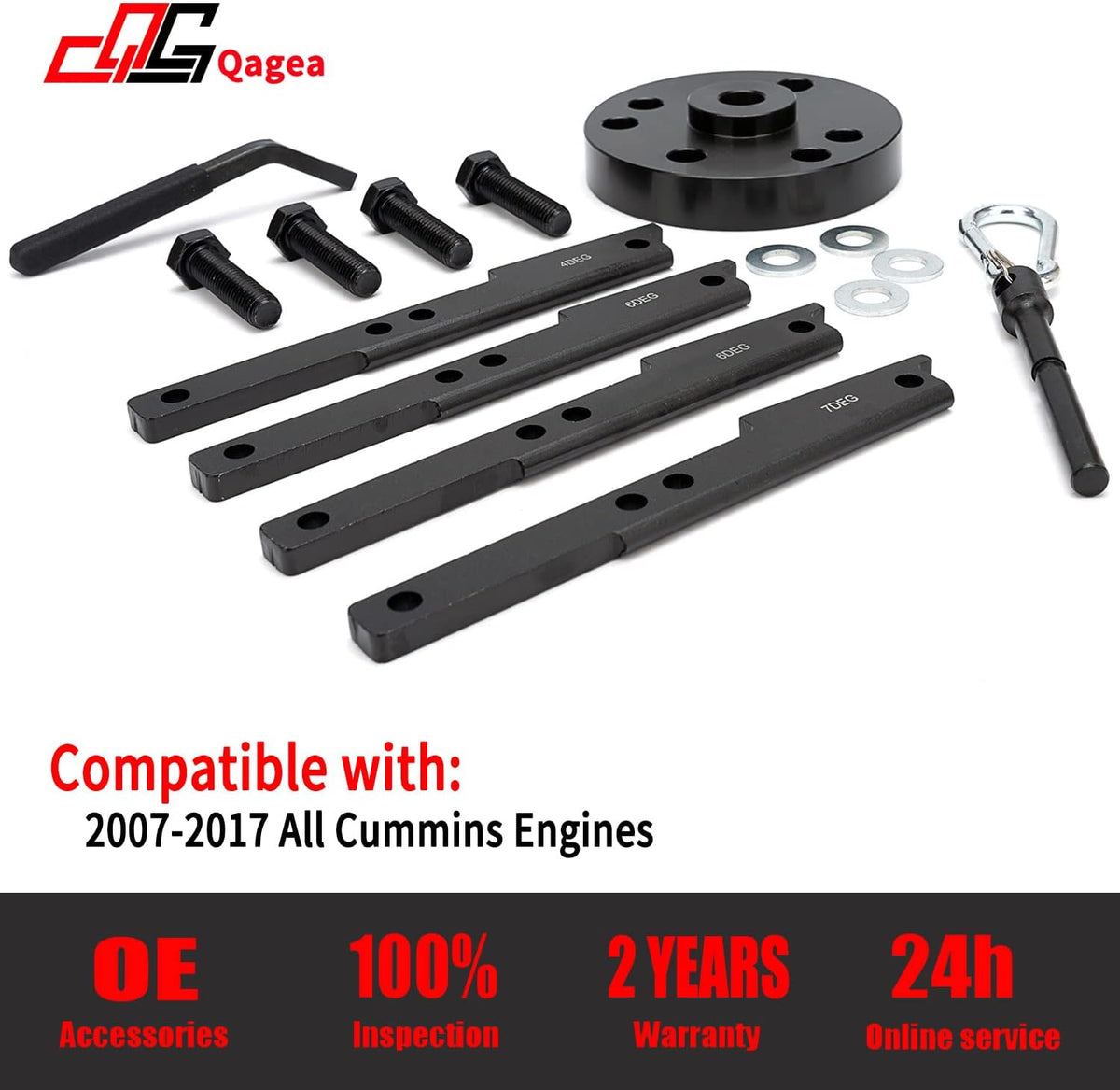 15 PCS Heavy Duty Steel Cam Timing Tool Kit & Engine Brake Adjustment Tool 7MM T1353
