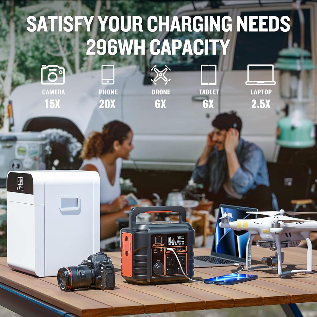 Portable Power Station 330W 296WH Lithium Battery Solar Generator Y800855