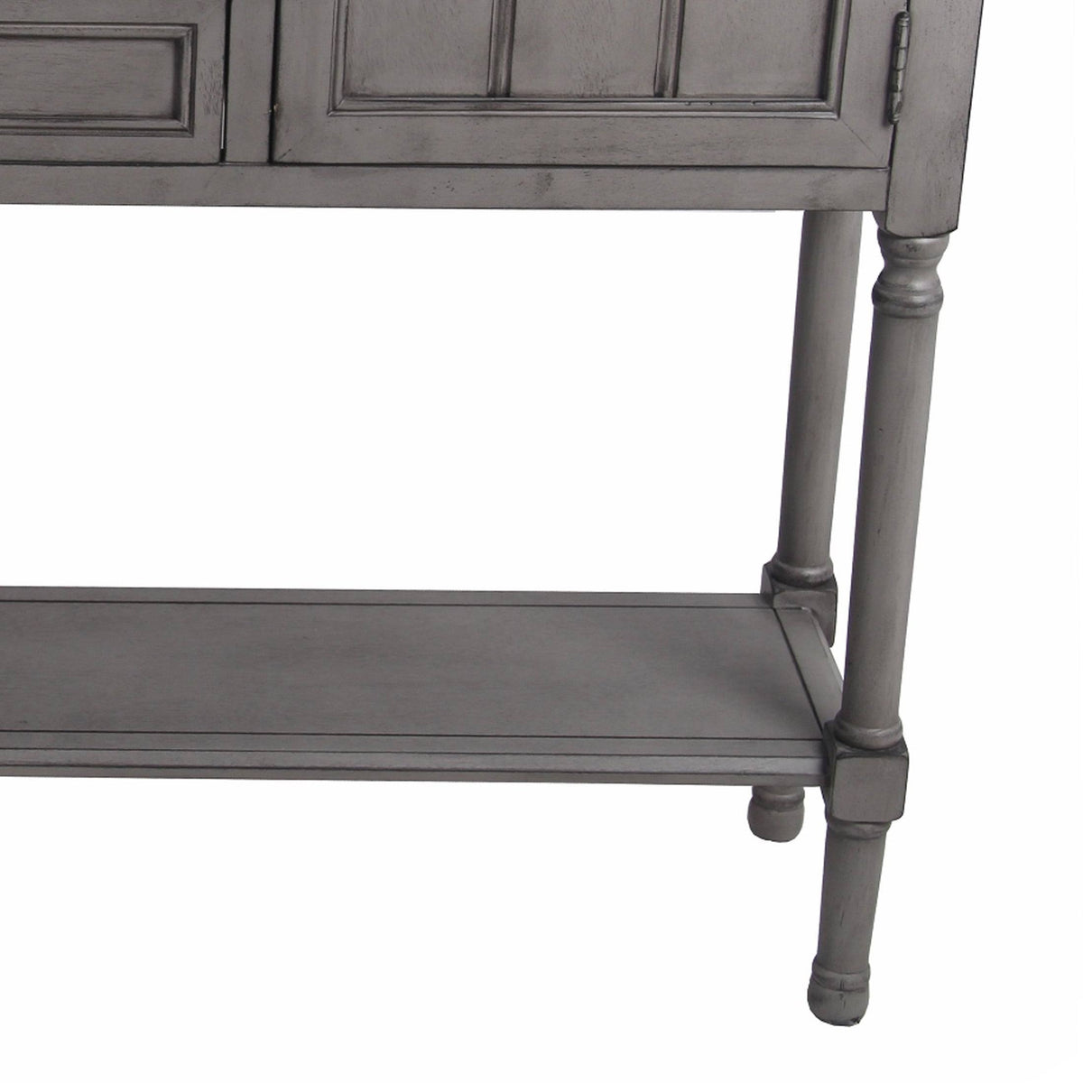 Gray Wooden Sideboard with 2 Drawers and 2 Door Cabinets A9715