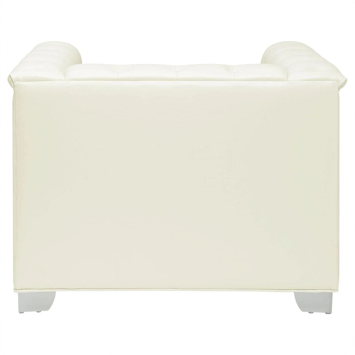 White Faux Leather Tufted Sofa Set T5518