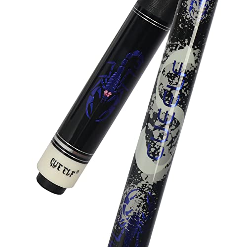 Pool Cue Stick with Hard Case Low Deflection Shaft 19.5-21 oz J62412