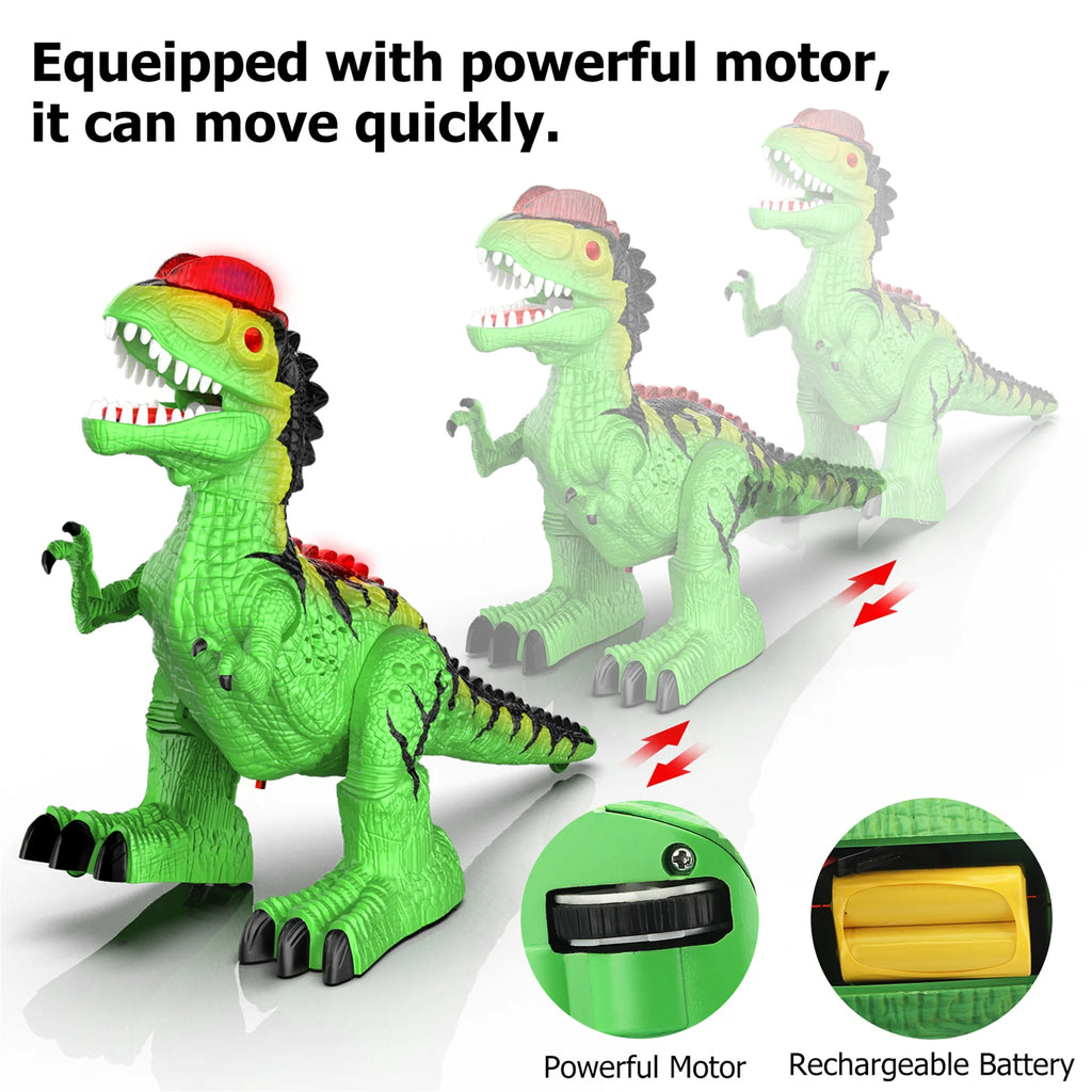 Green RC Giant Dinosaur Robot Toy with 360° Rotation P185626