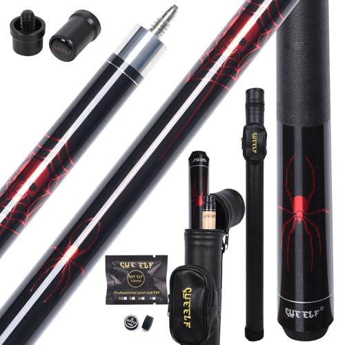 Pool Cue Stick with Hard Case Low Deflection Shaft 19.5-21 oz J62412