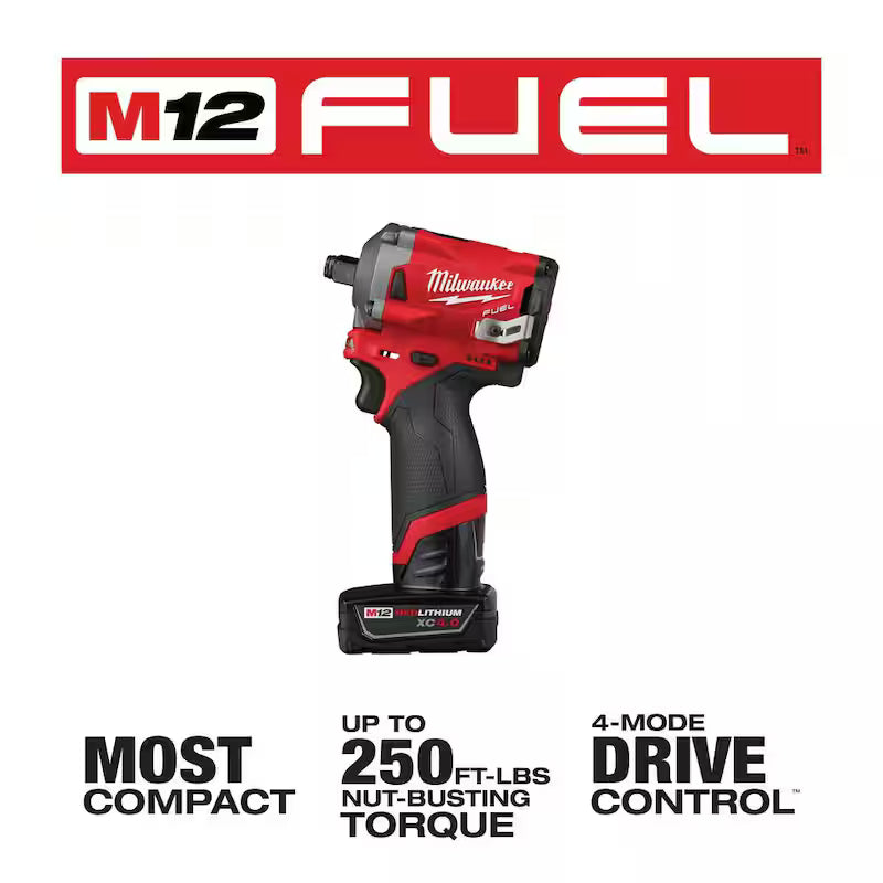 12V Lithium-Ion Brushless Cordless 1/2 in. Impact Wrench Kit R15973