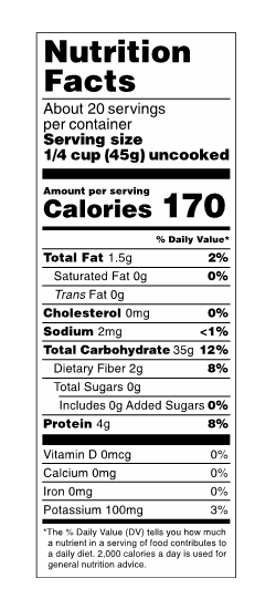 Organic Long Grain Brown Rice, 32oz K49940