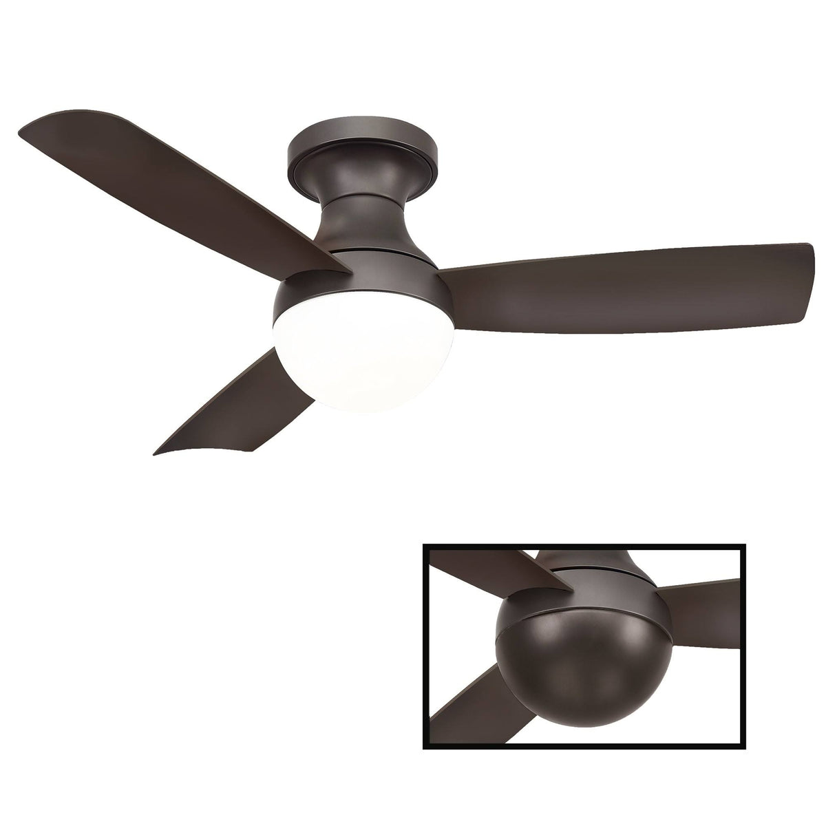 Bronze Smart Flush Mount Ceiling Fan P60266