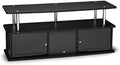 Black 3 Storage Cabinets TV Stand V240