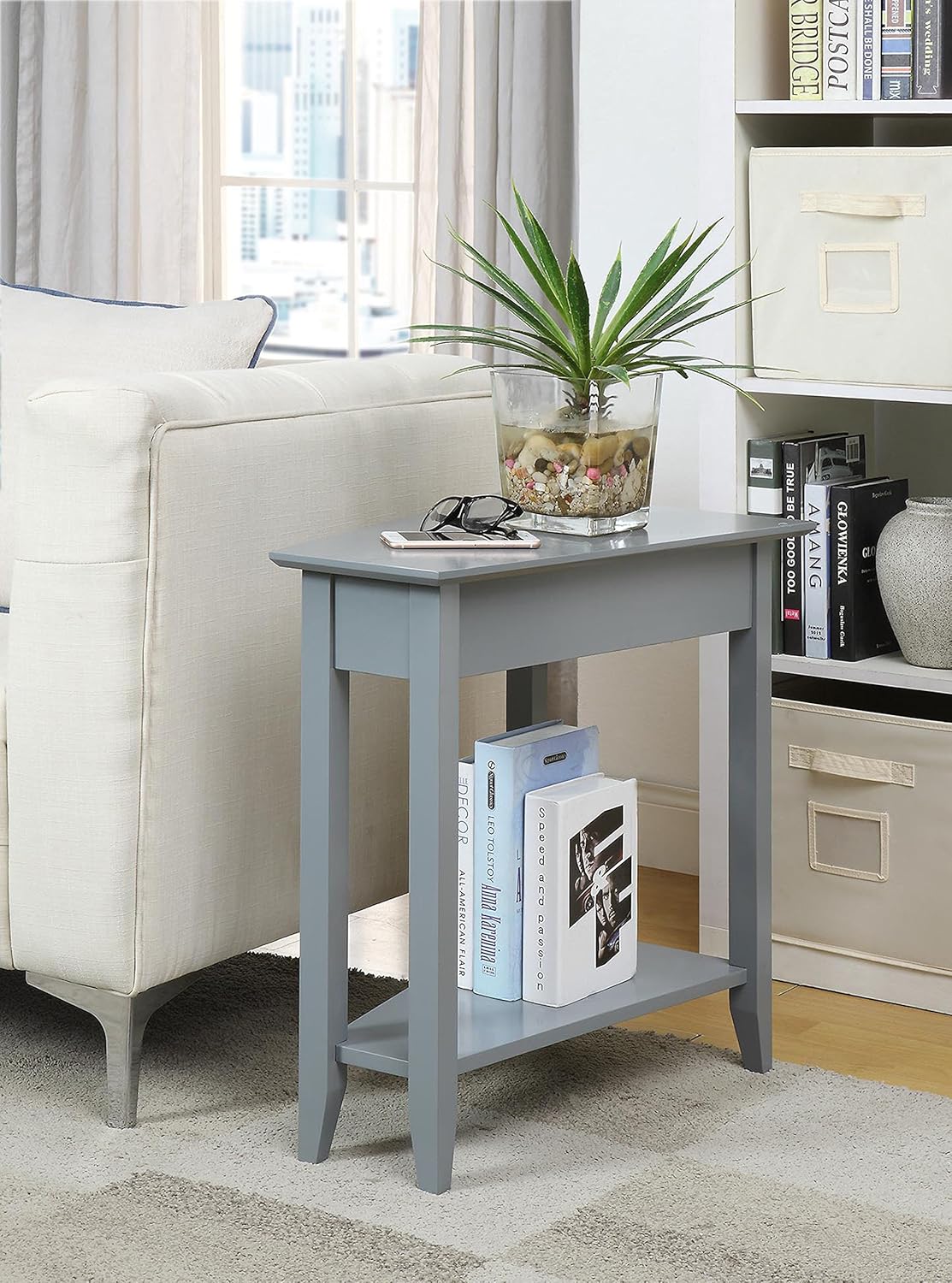 Cherry Wedge End Table C974