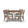 5-Piece Brown Wood Round Dining Set G1579