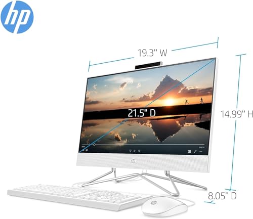 21.5" FHD Display All-in-One Desktop Computer with 32GB RAM 1TB Storage Wired Keyboard Mouse Webcam RJ-45 Intel Dual-Core Processor Windows 11 Pro J8194