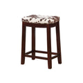 Faux Cow Print Counter Stool, Brown D270