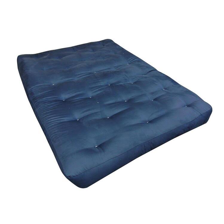 Blue Microfiber Futon Mattress U331