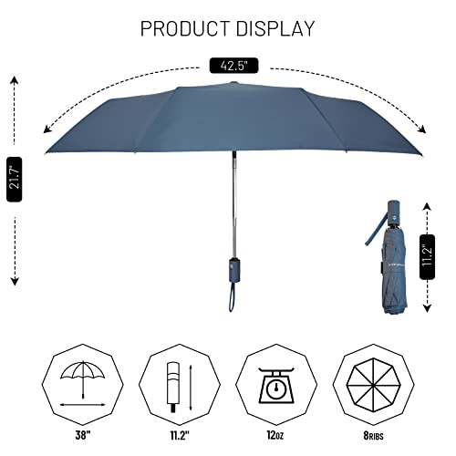Compact Automatic Waterproof Light Folding Umbrella L39128