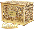 Gold Wedding Card Box with Lock K617911