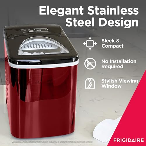 Compact Stainless Countertop Ice Maker D43927