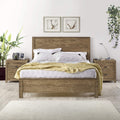 Solid Wood Full Size Bed Frame with Headboard Y2893