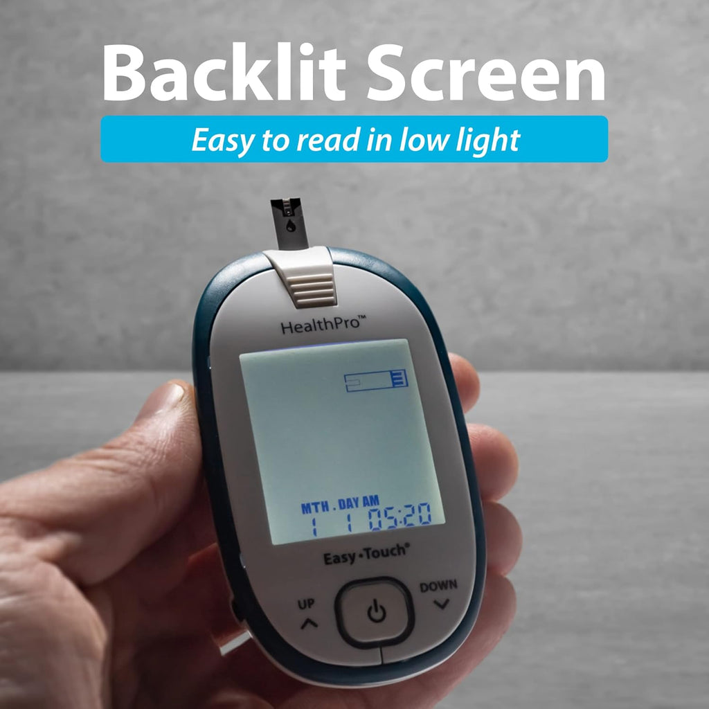 Glucose Monitoring Meter with Lancing Device & 10 Lancets E5386