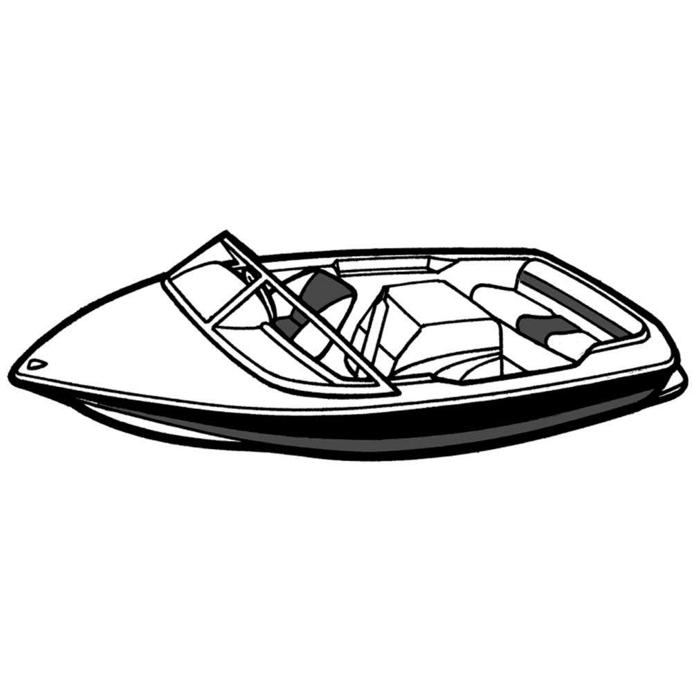 Grey Boat Cover for Tournament Ski Boats O855