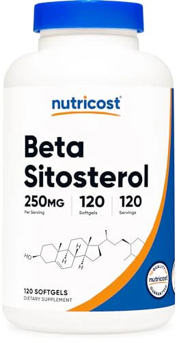 Beta Sitosterol 120 Softgels 250mg Non-GMO Gluten Free Supplement H15866