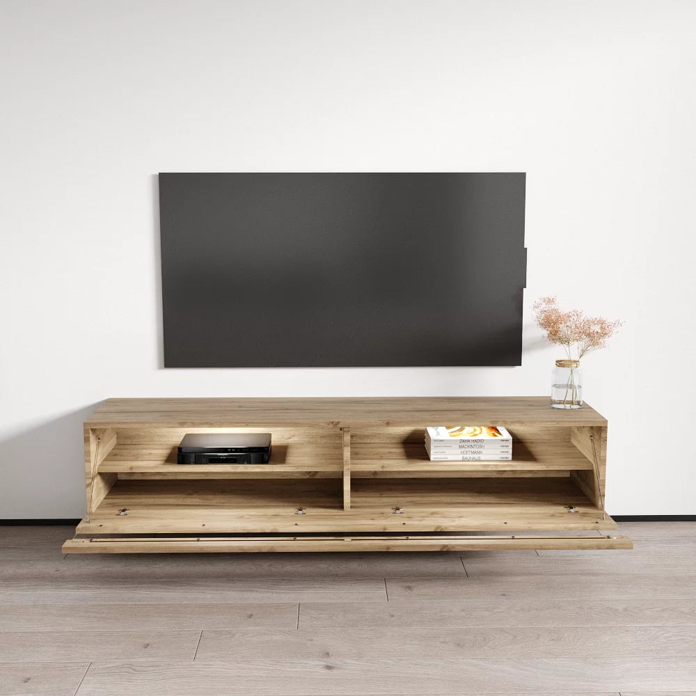 High Gloss 63" Floating TV Stand for TVs up to 70" I56226