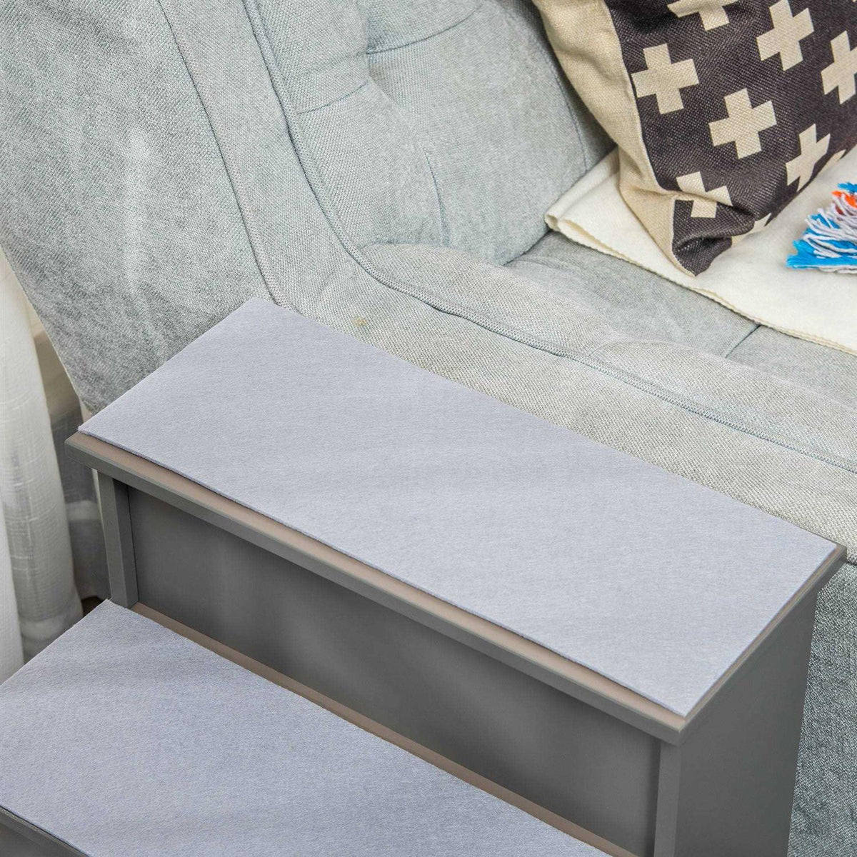 Small Pet Stairs with Cushioned Removable Covering W487